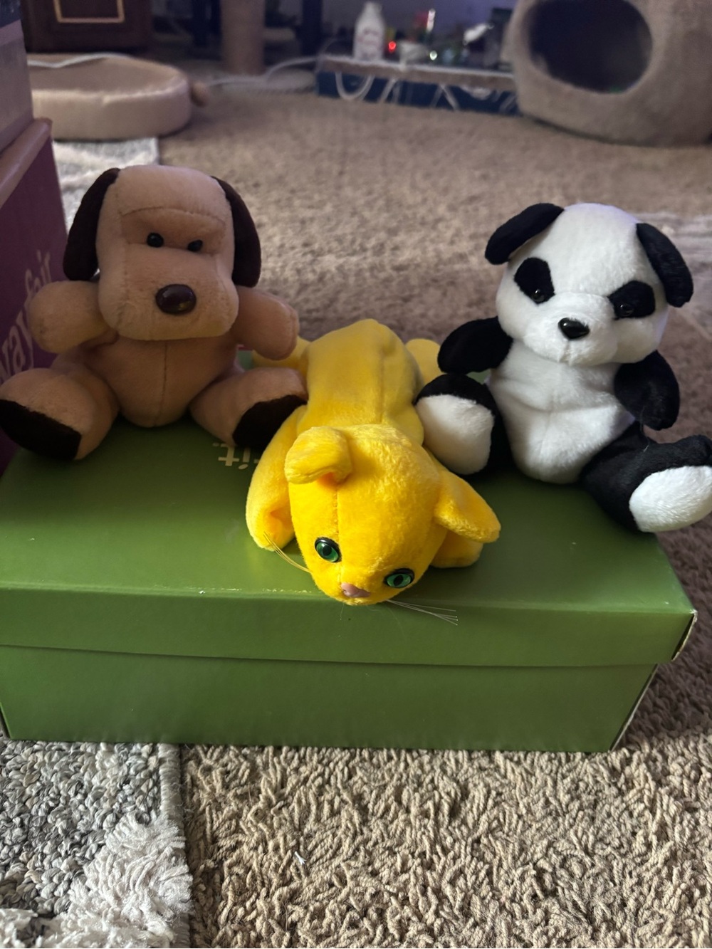 Plush Yellow Cat Stuffed Animal - Soft Kids Toy